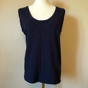 Everlane Navy Blue Sleeveless Women's Top Size M